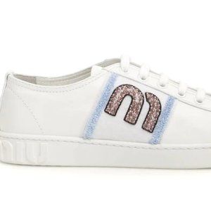 MIU MIU SNEAKERS WITH M PATCH